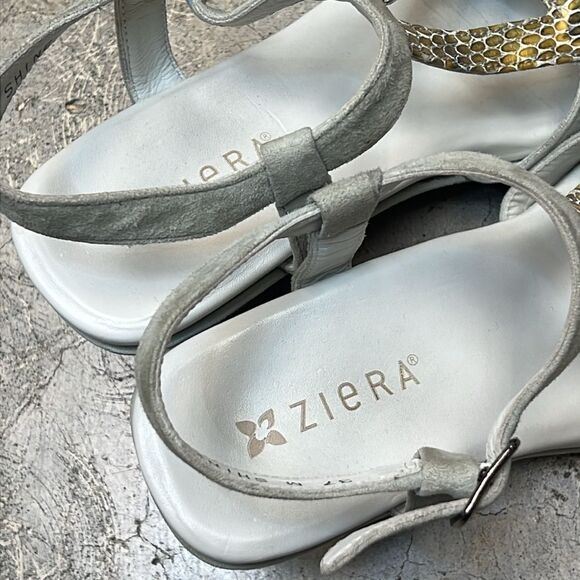 Zierra brand light gray line snake wedges - Picture 8 of 8